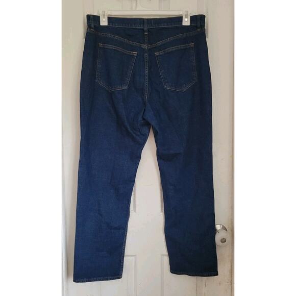 Abercrombie & Fitch The Ankle Straight Ultra High Rise Jeans Size 33 16L LONG - Picture 3 of 4